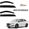 Krom cam rüzgarlığı Ford Focus Sedan 2012-2018/ CARU417