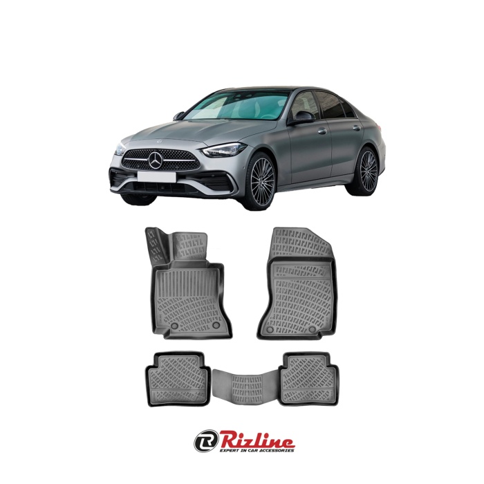 Mercedes C Serisi W206 2021-2023 Siyah 3D Havuzlu Paspas