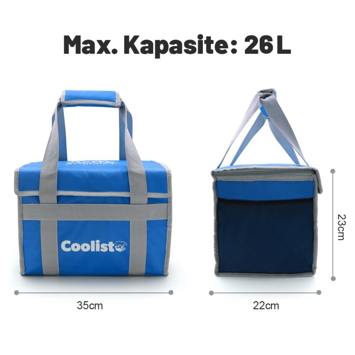 Coolist CL26B 26 Litre Katlanabilir Termos Bez Çanta / Buzluk