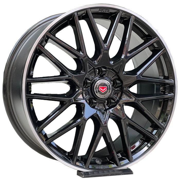 Jant Göbek Arma Vossen Black Sticker 4lü Set