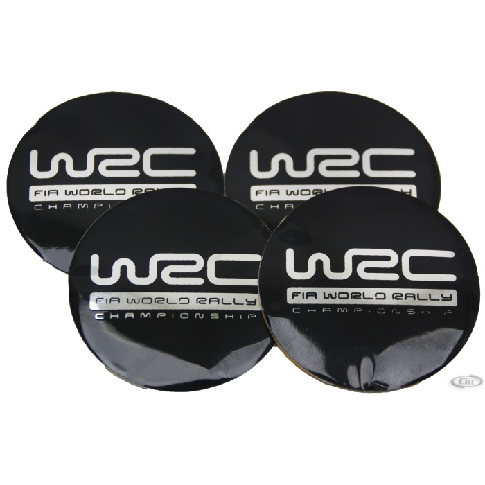 Jant Göbek Arma WRC Black Sticker 4lü Set