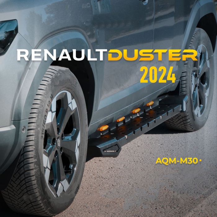 Renault Duster 2024 Model Uyumlu Off-Road Yan Basamak Seti AQM4WD M-30