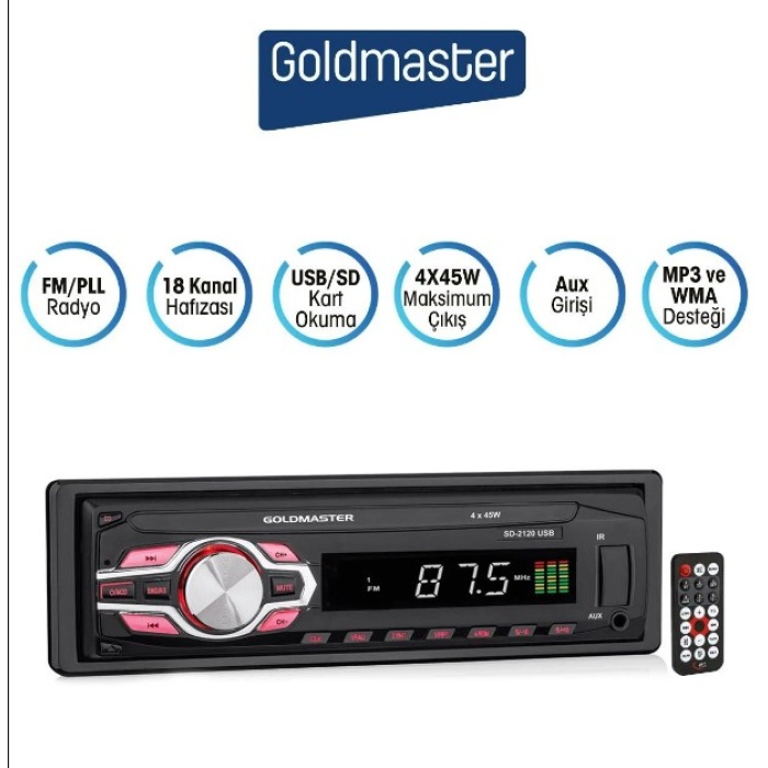 GOLDMASTER SD-2120 USB Oto Teyp