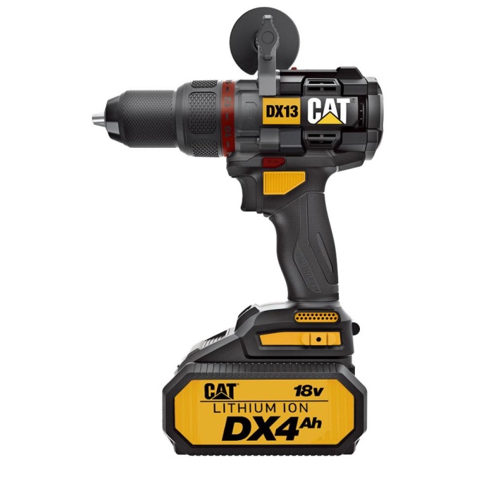 CAT DX13.1 18Volt/4.0Ah Li-ion 80Nm. Çift Akülü Kömürsüz Profesyonel Şarjlı Darbeli Matkap