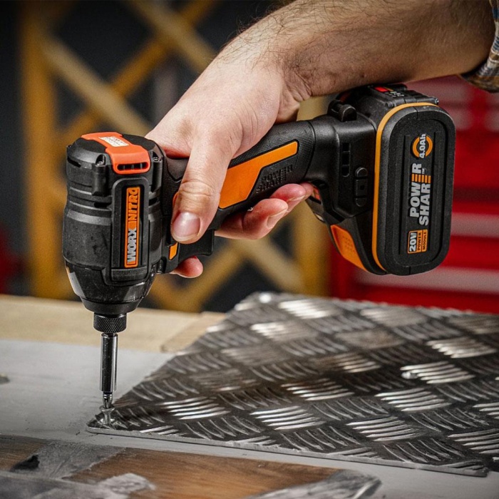 WORX WX265.9 20Volt 200Nm Kömürsüz Profesyonel Şarjlı Darbeli Tornavida (Akü Dahil Değildir)