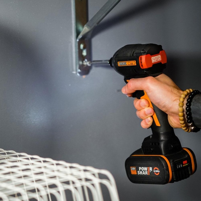 WORX WX265.9 20Volt 200Nm Kömürsüz Profesyonel Şarjlı Darbeli Tornavida (Akü Dahil Değildir)