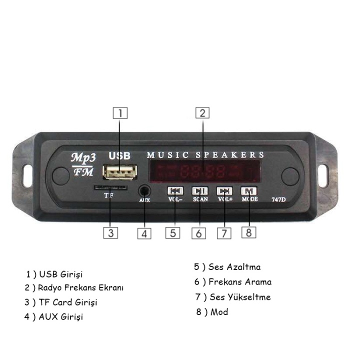 Space Aux USB Mp3 Dönüştürücü / ICCA99