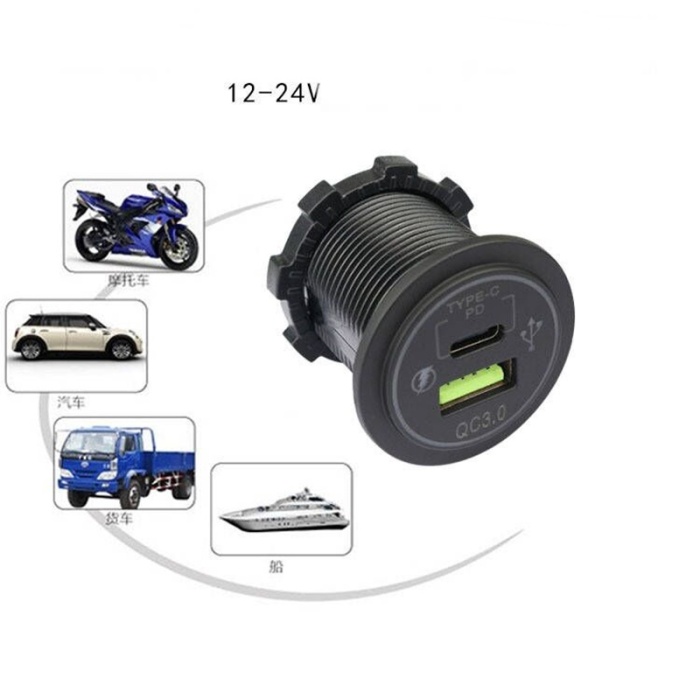 Usb-type-c soket 12-24v / ICCA103