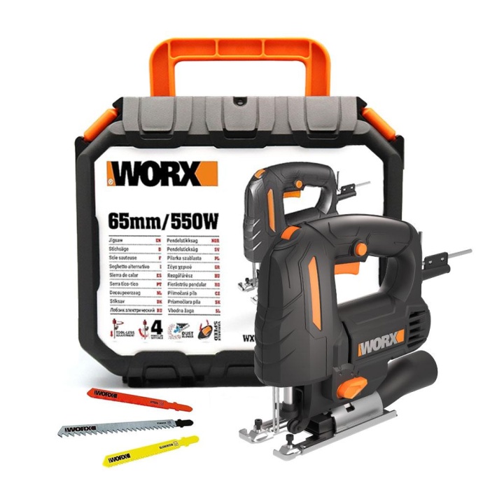 WORX WX463 550Watt Devir Ayarlı Profesyonel Dekupaj Testere