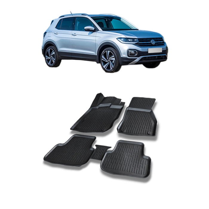 VW T-Cross 2019 ve Sonrası 3d Havuzlu Araca Özel Paspas Takımı