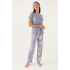 Pierre Cardin 8801-S Bayan Kısa Kol Pijama Takım