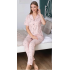 Alissa 6239 Kadın Desenli Patlı Pijama Takımı