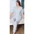 Alissa 6129 Kadın Puantiyeli Patlı Pijama Takımı