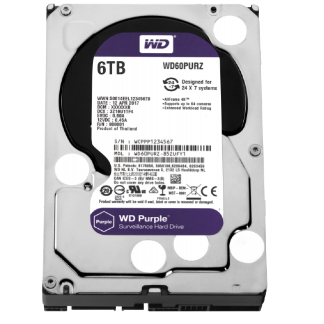 6 TB Hdd 7/24 Güvenlik Diski