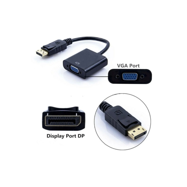 Platoon PL-7238 Displayport To Vga Çevirici Adaptör Display Port Dp