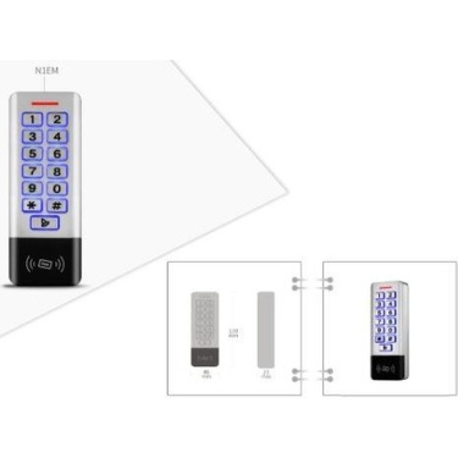 Moonwell MW-355-WR Dış Mekan Metal Şifrematik