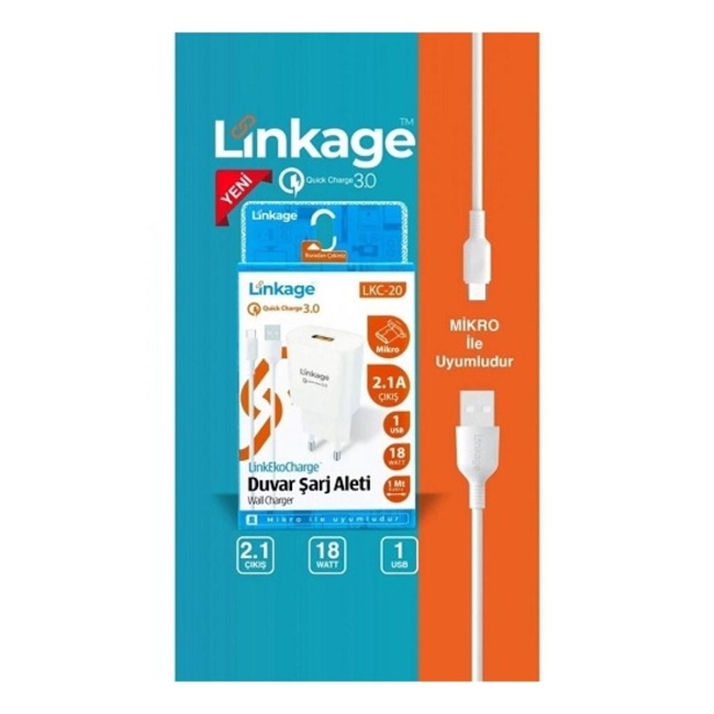 Linkage Linkage Lkc-20 3a Mikro Hızlı Şarj Aleti 18w