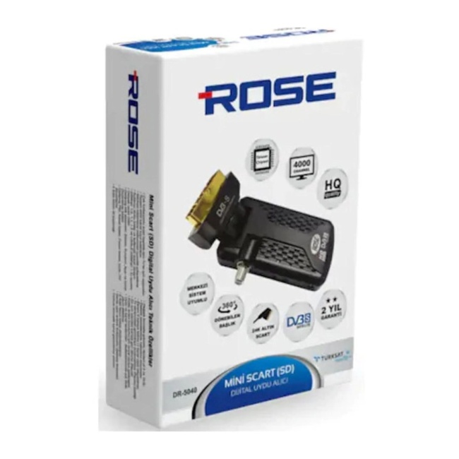 Rose DR-5040 Mini Scart Uydu Alıcısı