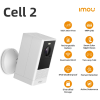 Imou Cell 2 Bataryalı Full Color White Kamera