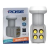 ROSE RL-400 Quad Lnb 4lü Lnb Full HD/4K/3D Universal 4 Çıkışlı