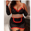 Fantazi Seksi Dantel Babydol Fantezi Gecelik (Çorapsız) BC9233