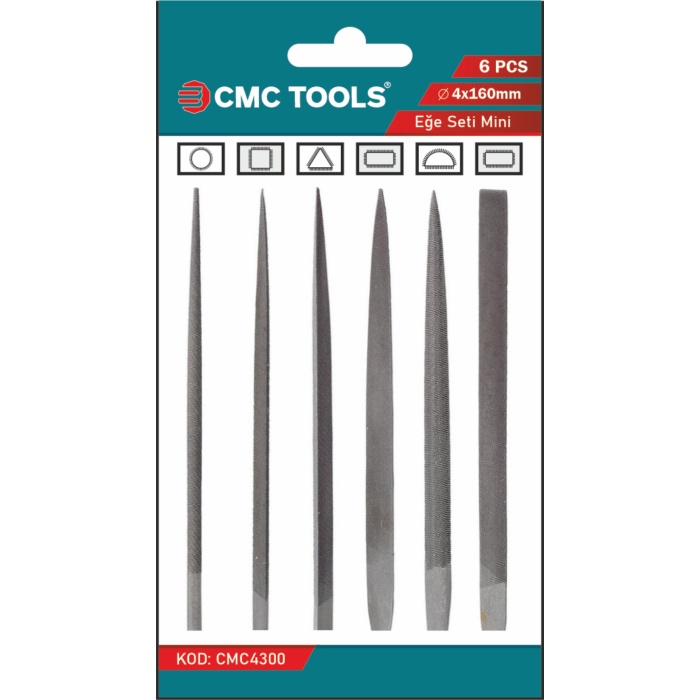 CMC 6 PCS MİNİ EĞE SETİ 4*140 mm