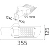 HOROZ ORLANDO-30W BEYAZ LED SOKAK ARMATÜRÜ