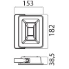 HOROZ PARS-30W BEYAZ SİYAH LED PROJEKTÖR