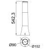 HOROZ ORKİDE-2 SİYAH BAHÇE ARMATÜRÜ