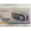 Mikado MD-W7 1200mAh 5W Beyaz Bluetooth-Aux-Derece-Usb-FM Double Alarmlı Saat Speaker Speaker