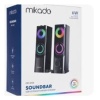 Mikado MD-S102 2.0 3Wx2CH RGB Ledli Siyah USB Soundbar Speaker Hoparlör