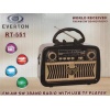 Everton Rt-551  Bluetooth Fm-Usb-Tf-Aux Şarjlı Nostaljik Radyo