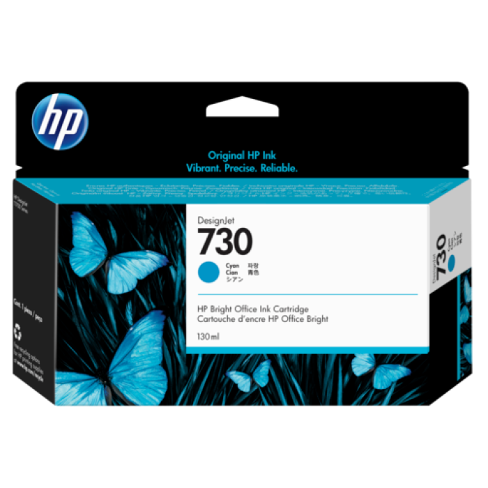 HP 730 Cyan Mavi 130 Ml Plotter Kartuşu P2V62A