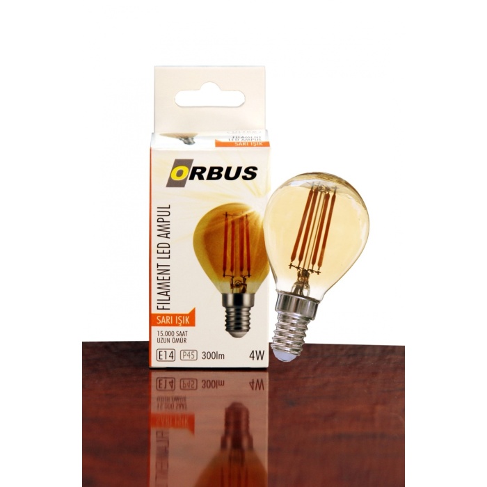 Orbus ORB-GC45 Mum 4W E27 Şeffaf Dekoratif Led Filament Ampul