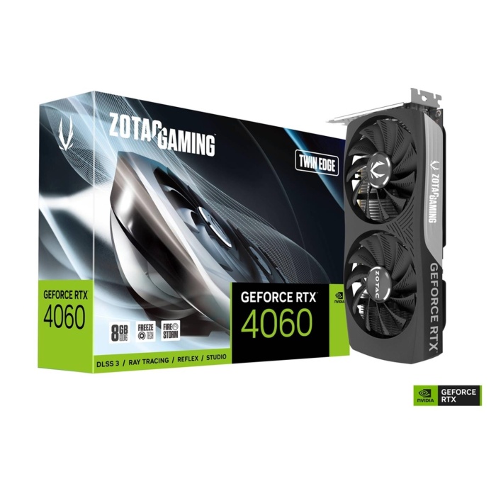 Zotac RTX4060 KUTULU Gaming Twin Edge ZT-D40600E-10M 128Bit GDDR6 8 GB Kutulu Ekran Kartı