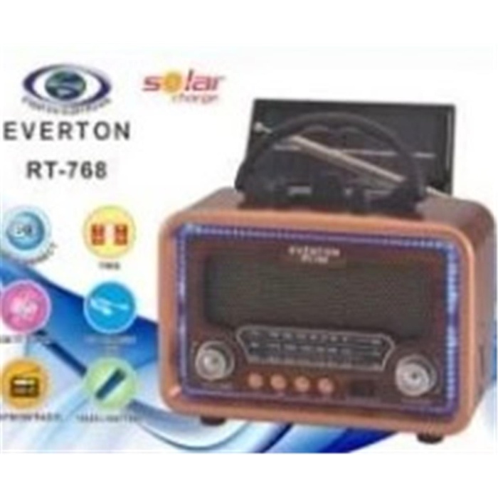 Everton Rt-768 -Usb-Tf-Am-Fm-Sw-Tws-Usb Şarj Nostaljik Radyo