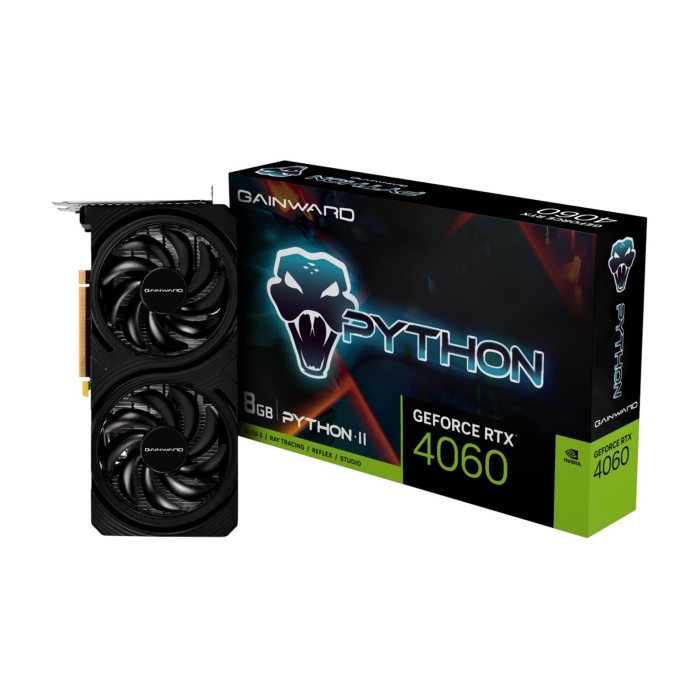 Gainward GeForce RTX4060 Python II 8GB GDDR6 128 Bit DLSS 3 Ekran Kartı