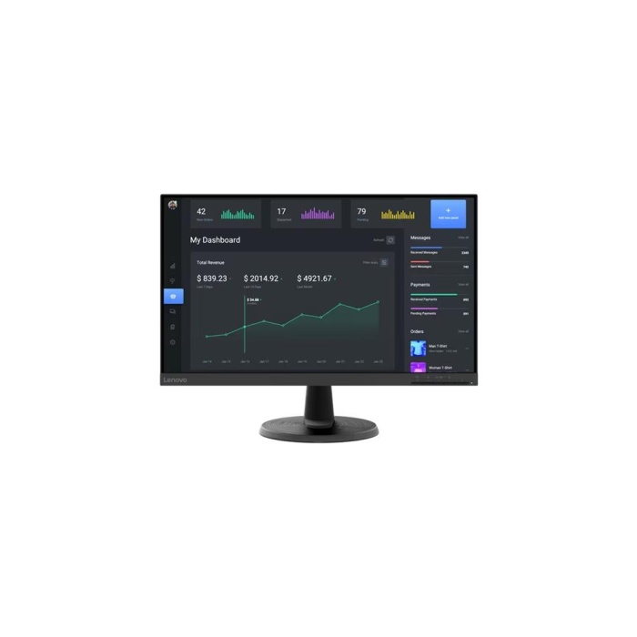 Lenovo 23.8 63DCKAT6TK C24-40 4ms 75Hz (Hdmı+Vga) Amd Freesync Va Panel Wled Monitör