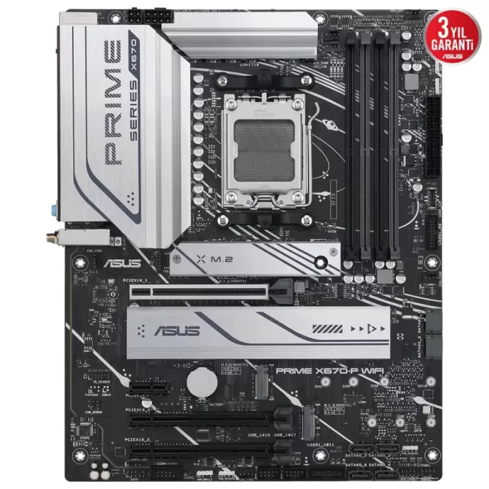 Asus Prime X670-P AMD X670 AM5 6400 DDR5 ATC Anakart