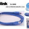 S-link SL-3040 1.5mt Usb 3.0 Yazıcı Kablosu