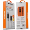 Hytech HY-X250 3A Micro Usb 1,2m Siyah Data + Sarj Kablosu