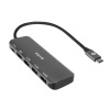 S-link SW-U518 Gri Metal USB 3.. to 3-USB3.0, 1-TypeC PD 1-4K HDMI Adaptör