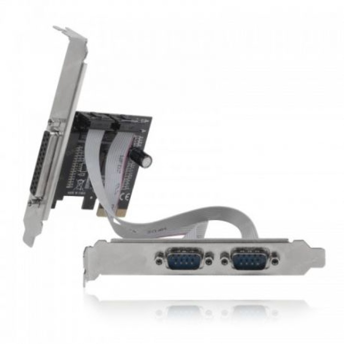 Dark PCI-Express 1x Paralel Port, 2x RS232