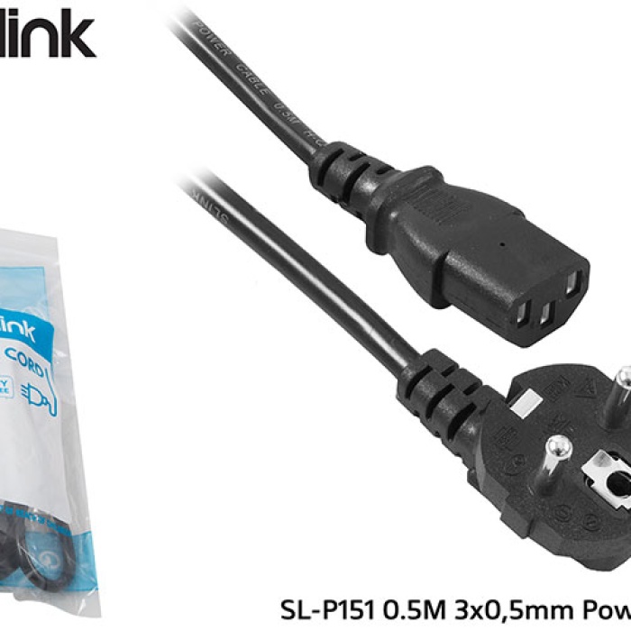 S-link SL-P151 0.5Mt 3x0,5mm Power Kablo