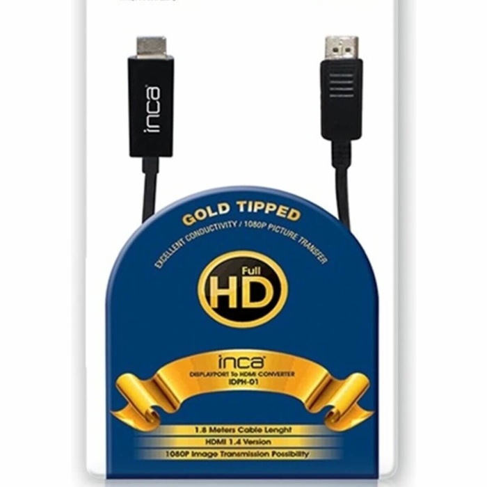 Inca IDPH-01 Displayport To Hdmı 1,8mt