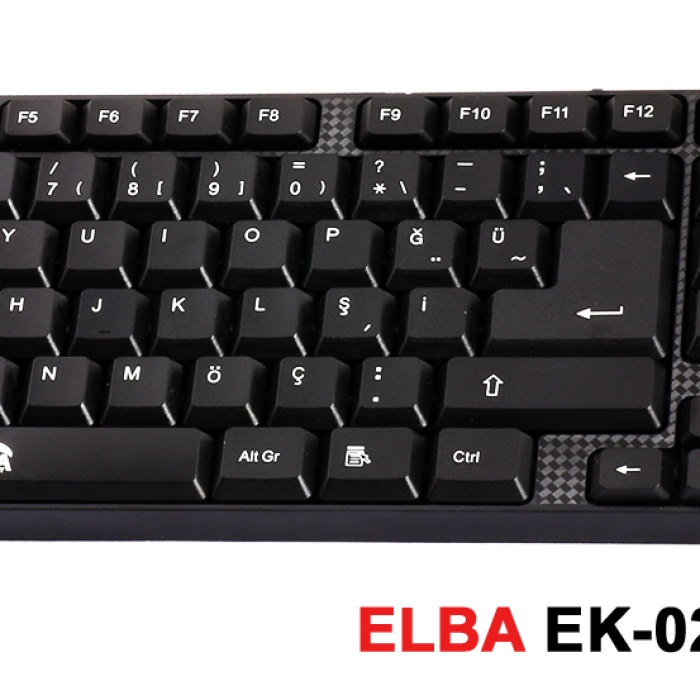 Elba EK-020 Q Usb Siyah Türkçe Kablolu Standart Klavye