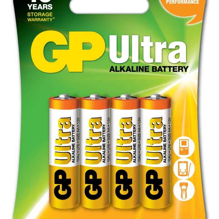 Gp R6 AA Boy Ultra Alkalin Kalem Pil 4lü Paket GP15AU-U4