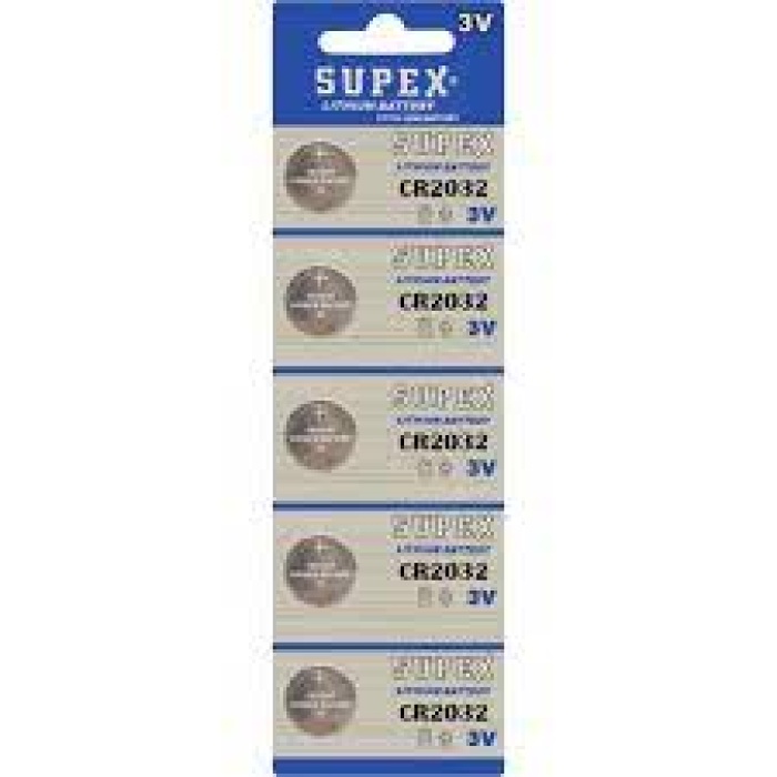 Supex Cr2032 3V Lityum 5Li Blister Pil