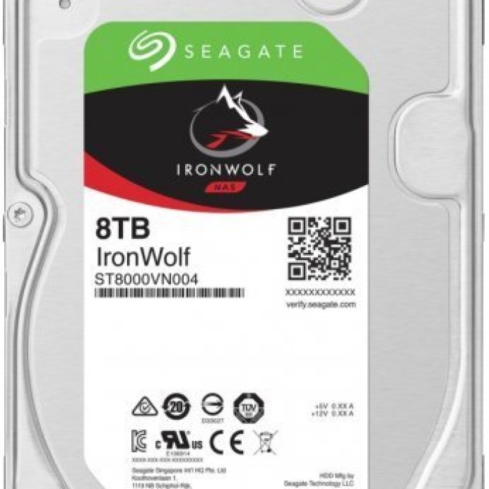 Seagate 8TB ST8000VN004 Ironwolf 3,5 7200Rpm 256Mb NAS Diski