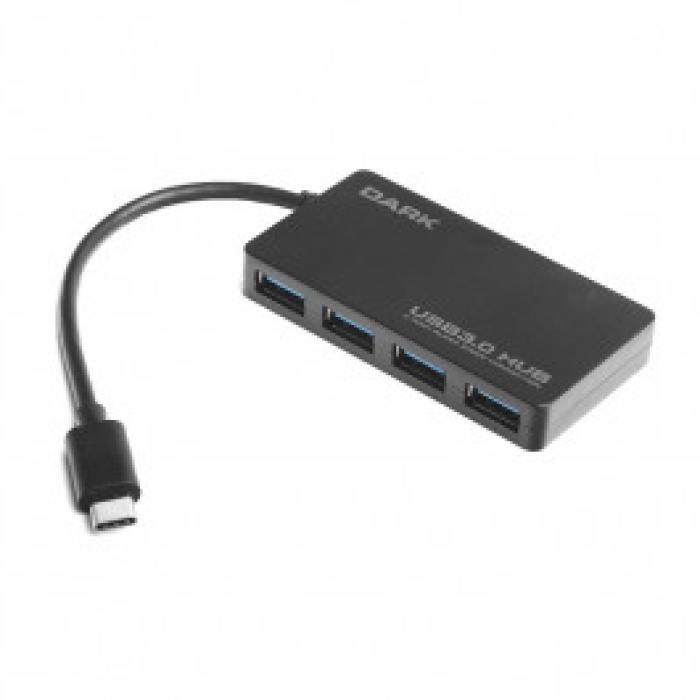 Dark Connect Master U31X4, USB3.1 Type-C to 4 Port Type-A HUB